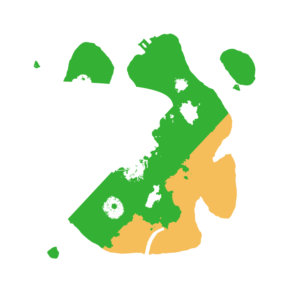 Biome Rust Map: Procedural Map, Size: 2200, Seed: 445893131