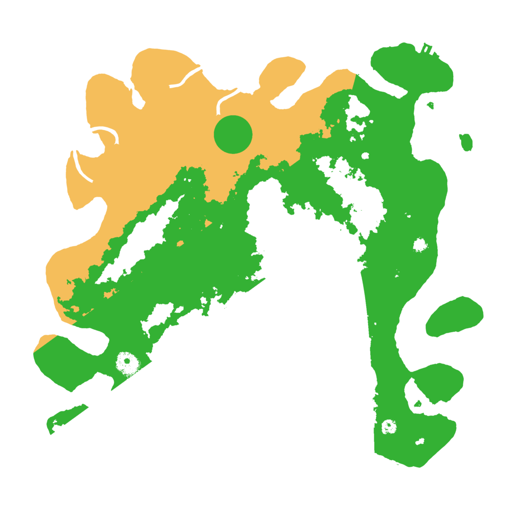 Biome Rust Map: Procedural Map, Size: 3500, Seed: 38750246