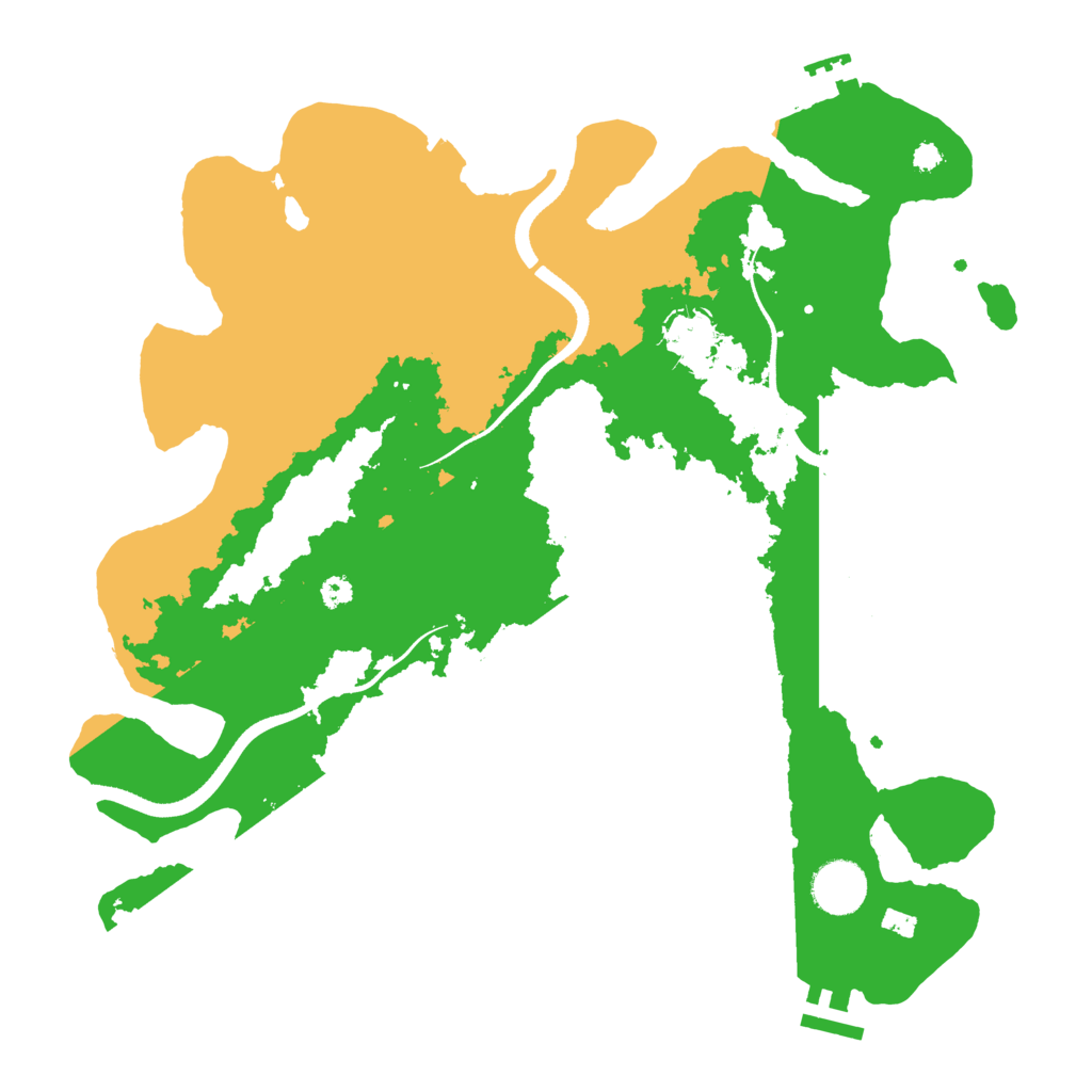 Biome Rust Map: Procedural Map, Size: 3500, Seed: 38750246