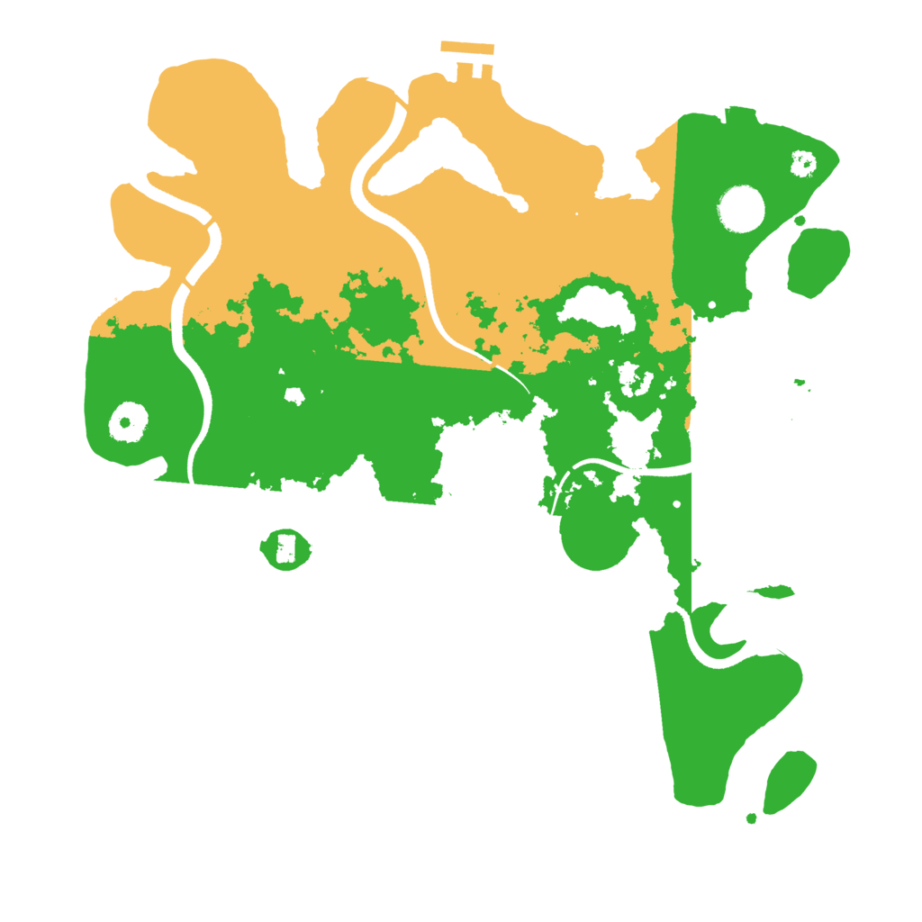 Biome Rust Map: Procedural Map, Size: 3500, Seed: 20220523