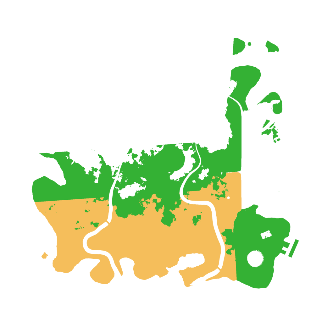 Biome Rust Map: Procedural Map, Size: 3500, Seed: 563438759