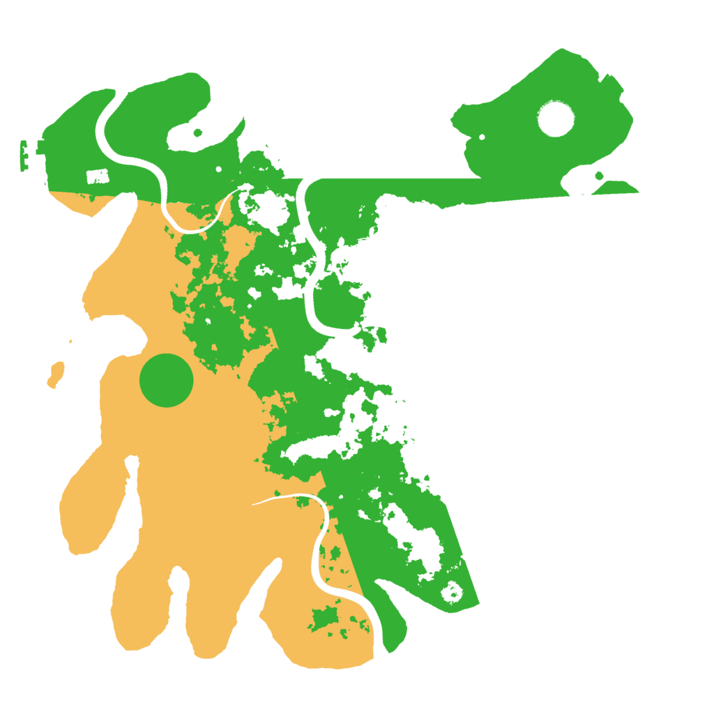 Biome Rust Map: Procedural Map, Size: 3500, Seed: 131306315