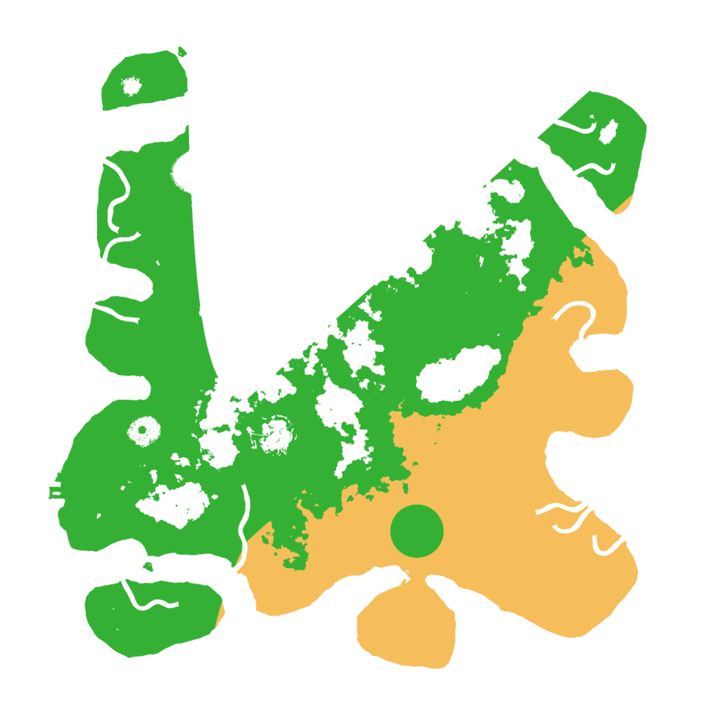 Biome Rust Map: Procedural Map, Size: 3500, Seed: 234223476