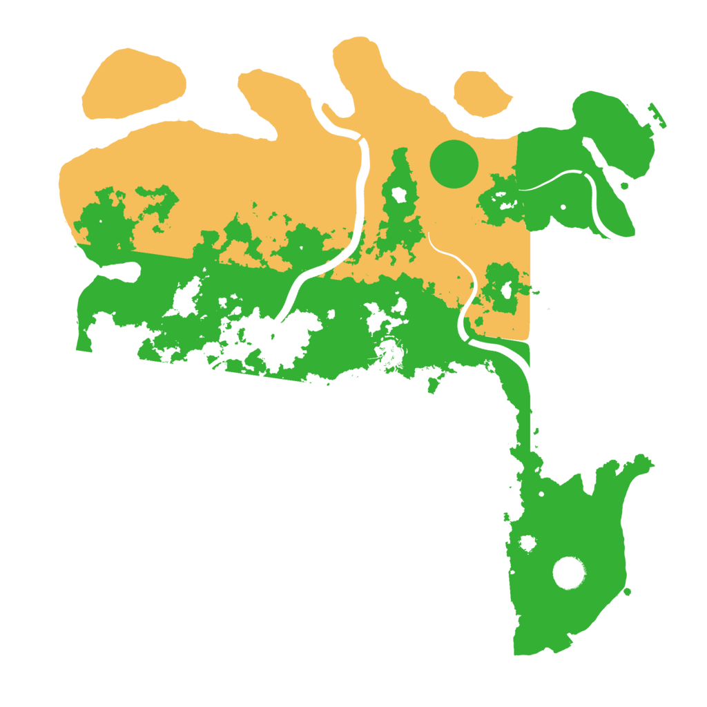 Biome Rust Map: Procedural Map, Size: 3850, Seed: 1400122554