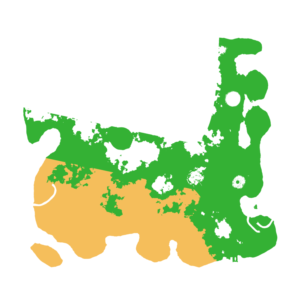 Biome Rust Map: Procedural Map, Size: 3500, Seed: 347345820