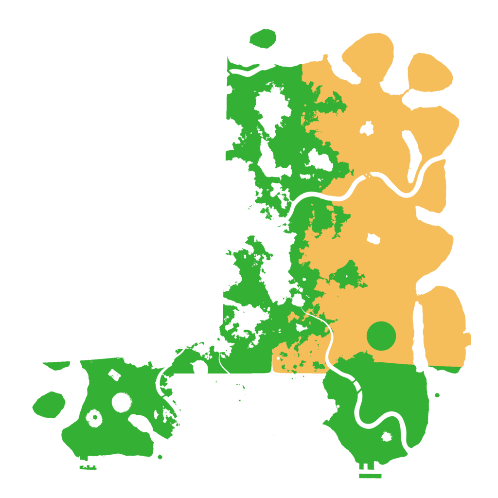 Biome Rust Map: Procedural Map, Size: 4500, Seed: 646387