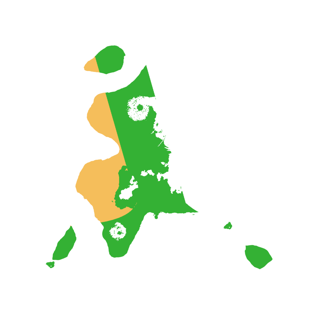 Biome Rust Map: Procedural Map, Size: 2000, Seed: 23334