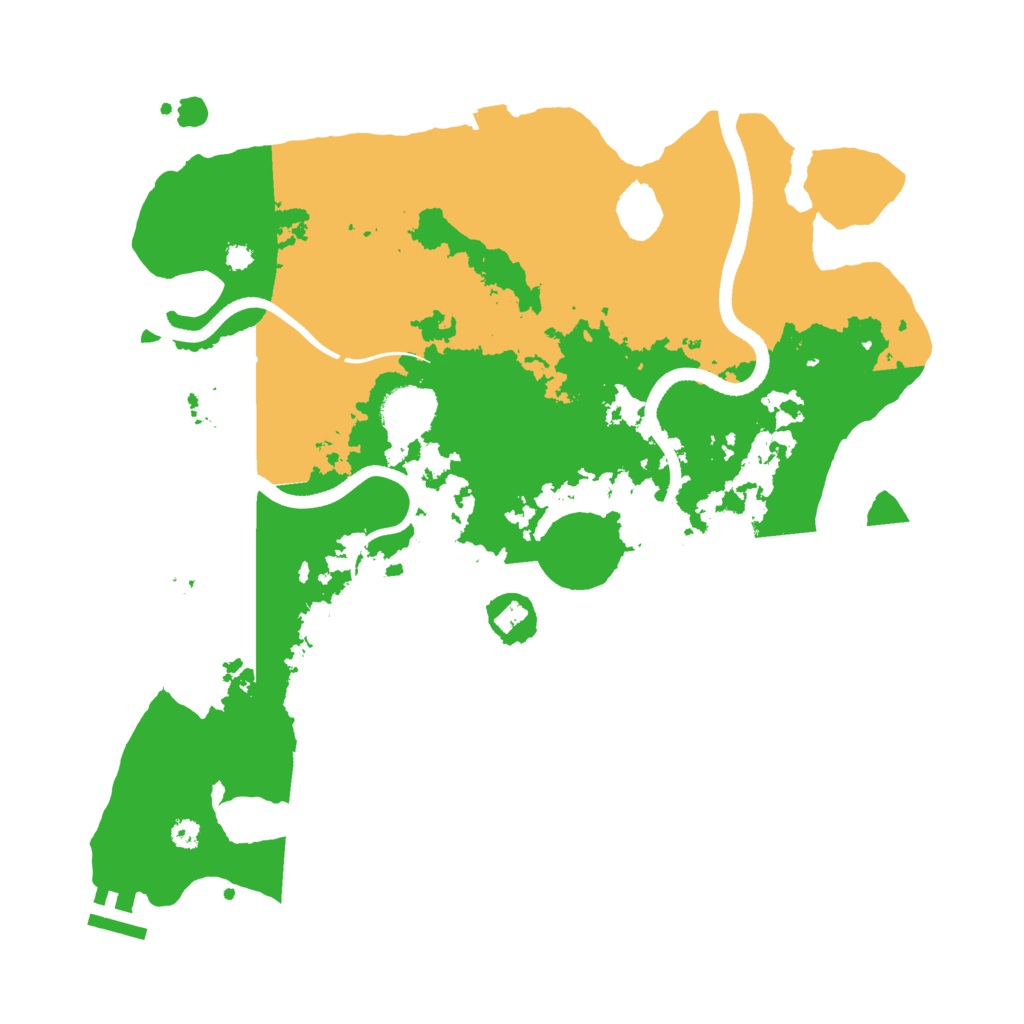 Biome Rust Map: Procedural Map, Size: 3500, Seed: 779988385