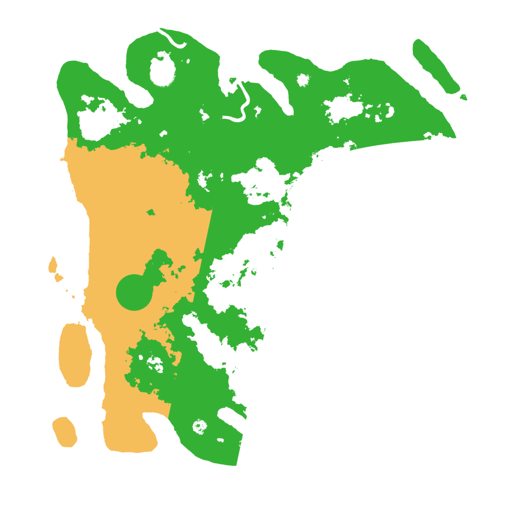 Biome Rust Map: Procedural Map, Size: 3700, Seed: 895294207