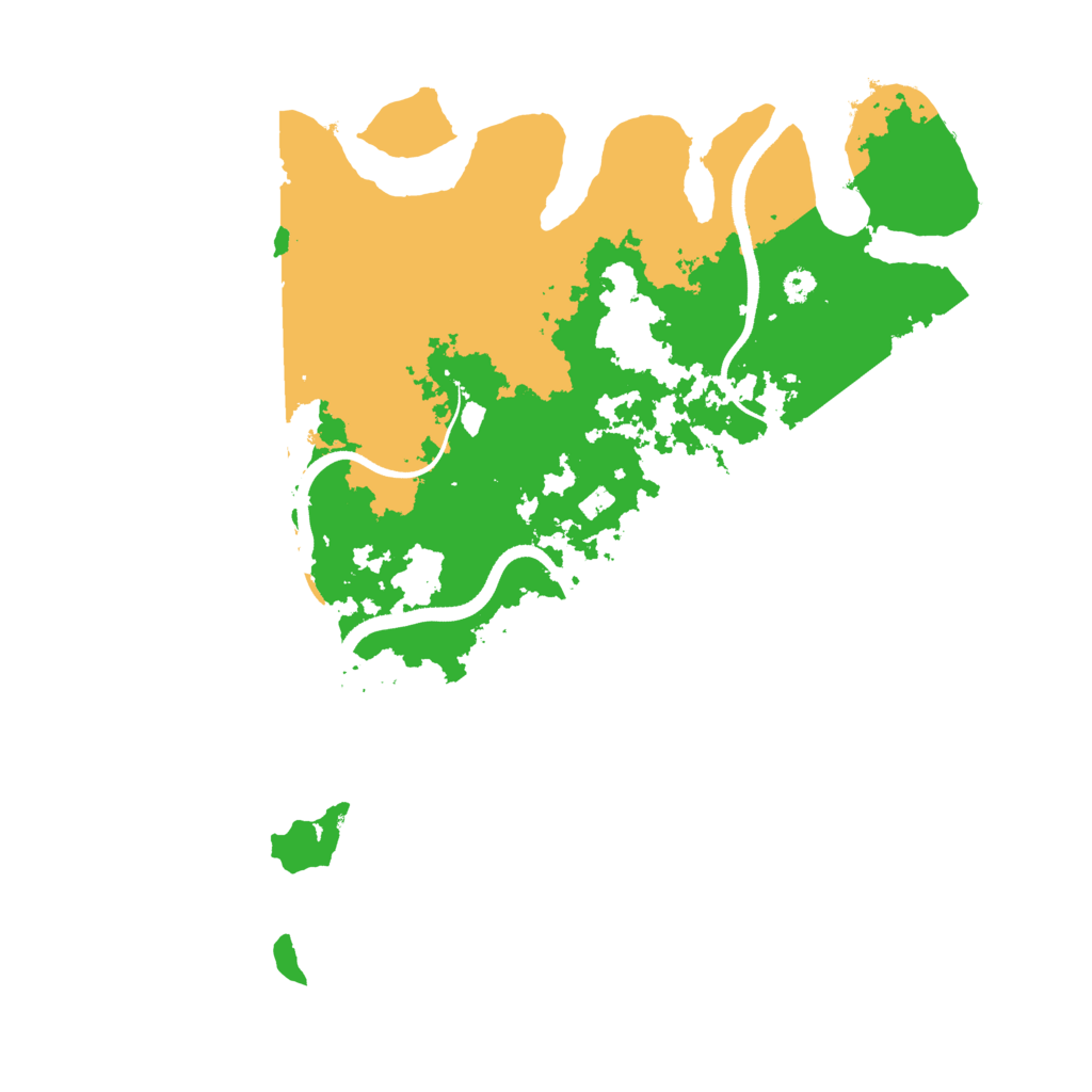 Biome Rust Map: Procedural Map, Size: 3500, Seed: 49603617