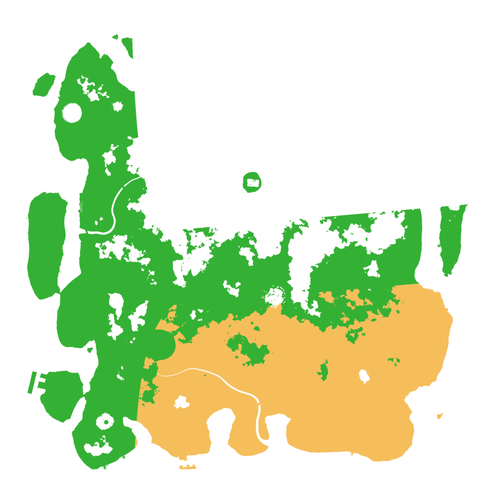 Biome Rust Map: Procedural Map, Size: 4500, Seed: 7218