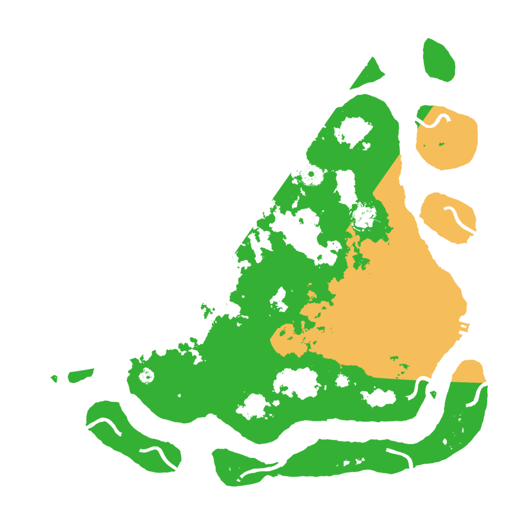 Biome Rust Map: Procedural Map, Size: 3600, Seed: 120115