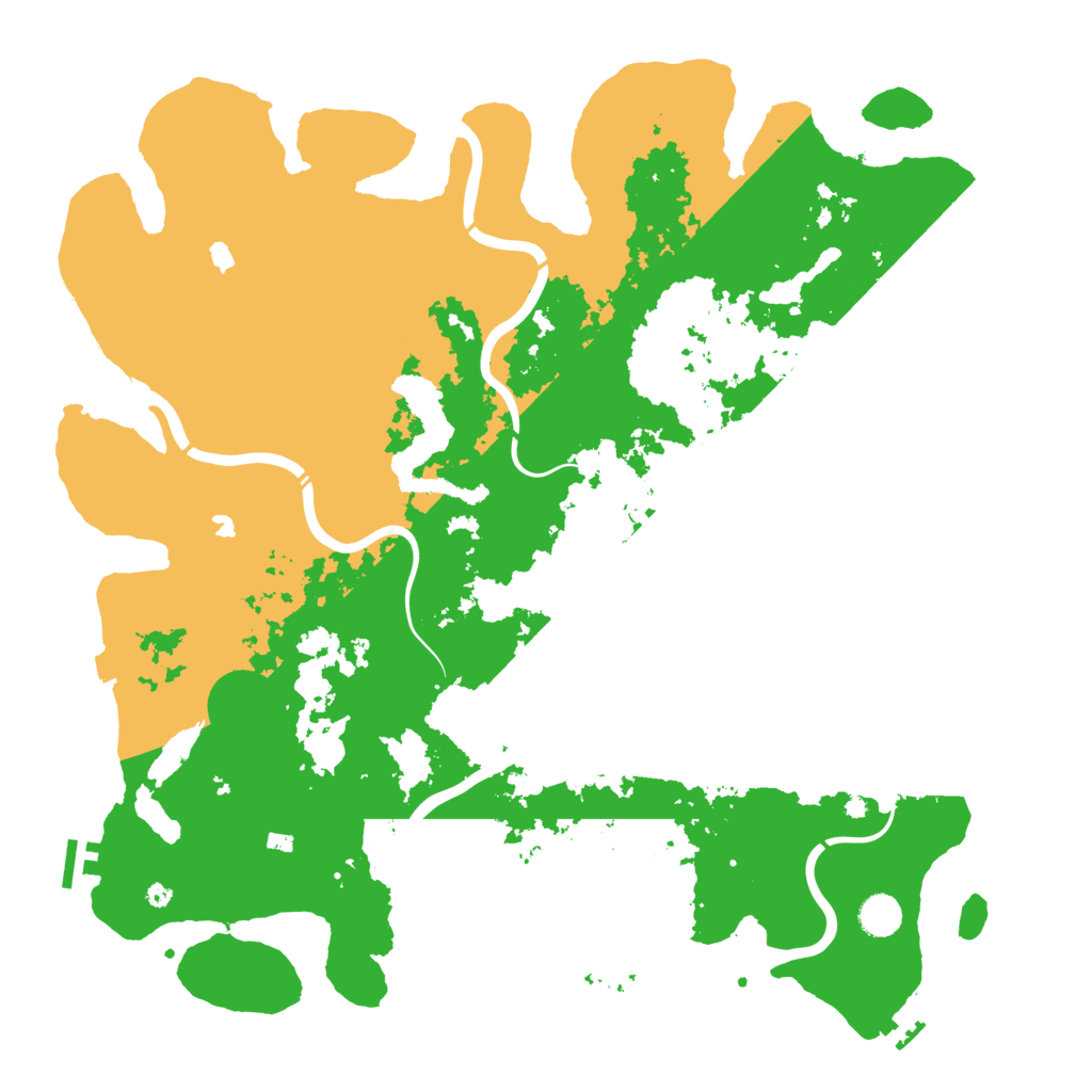 Biome Rust Map: Procedural Map, Size: 4500, Seed: 822360155