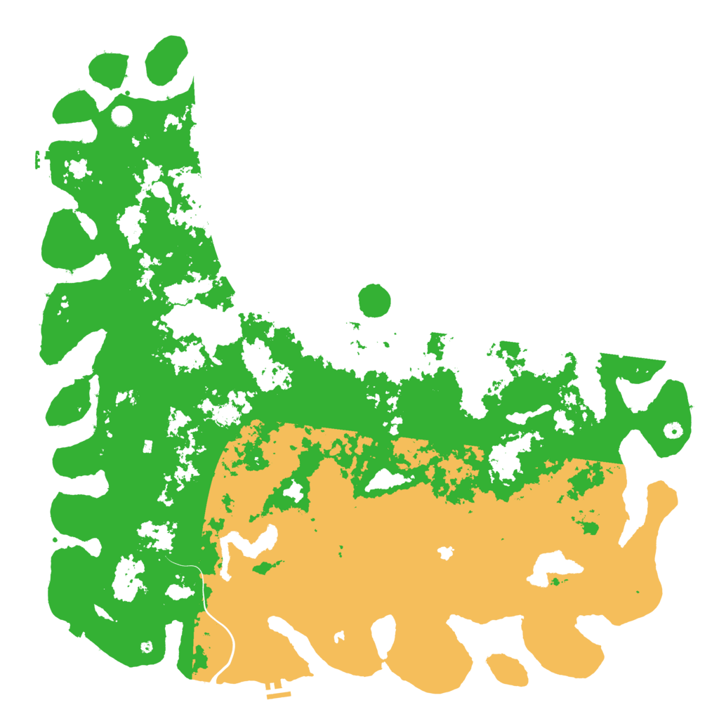 Biome Rust Map: Procedural Map, Size: 6000, Seed: 84621