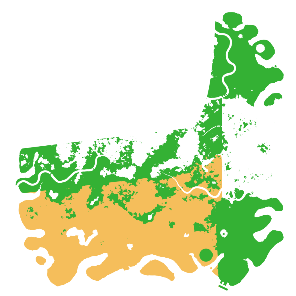 Biome Rust Map: Procedural Map, Size: 6000, Seed: 777777
