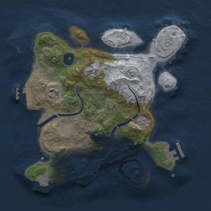 Thumbnail Rust Map: Procedural Map, Size: 2700, Seed: 5000, 8 Monuments