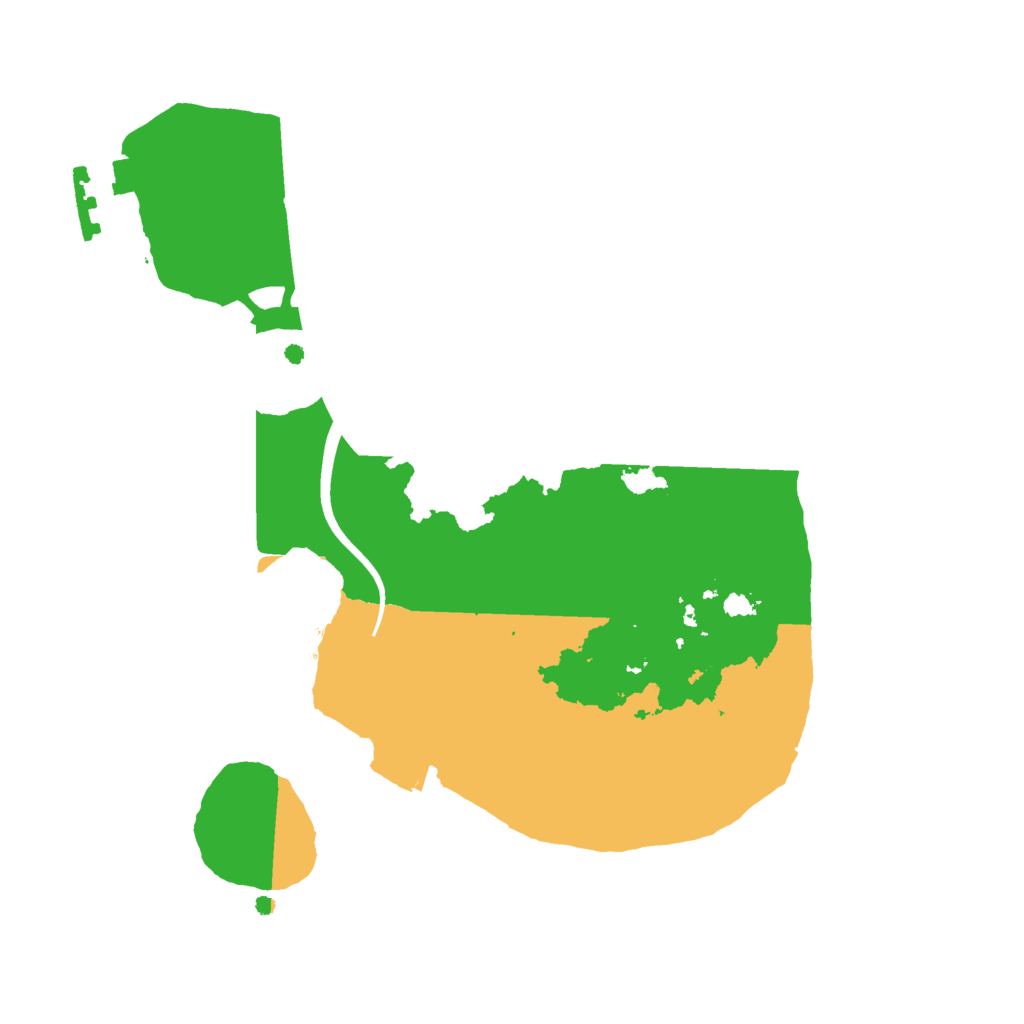 Biome Rust Map: Procedural Map, Size: 2100, Seed: 4533541