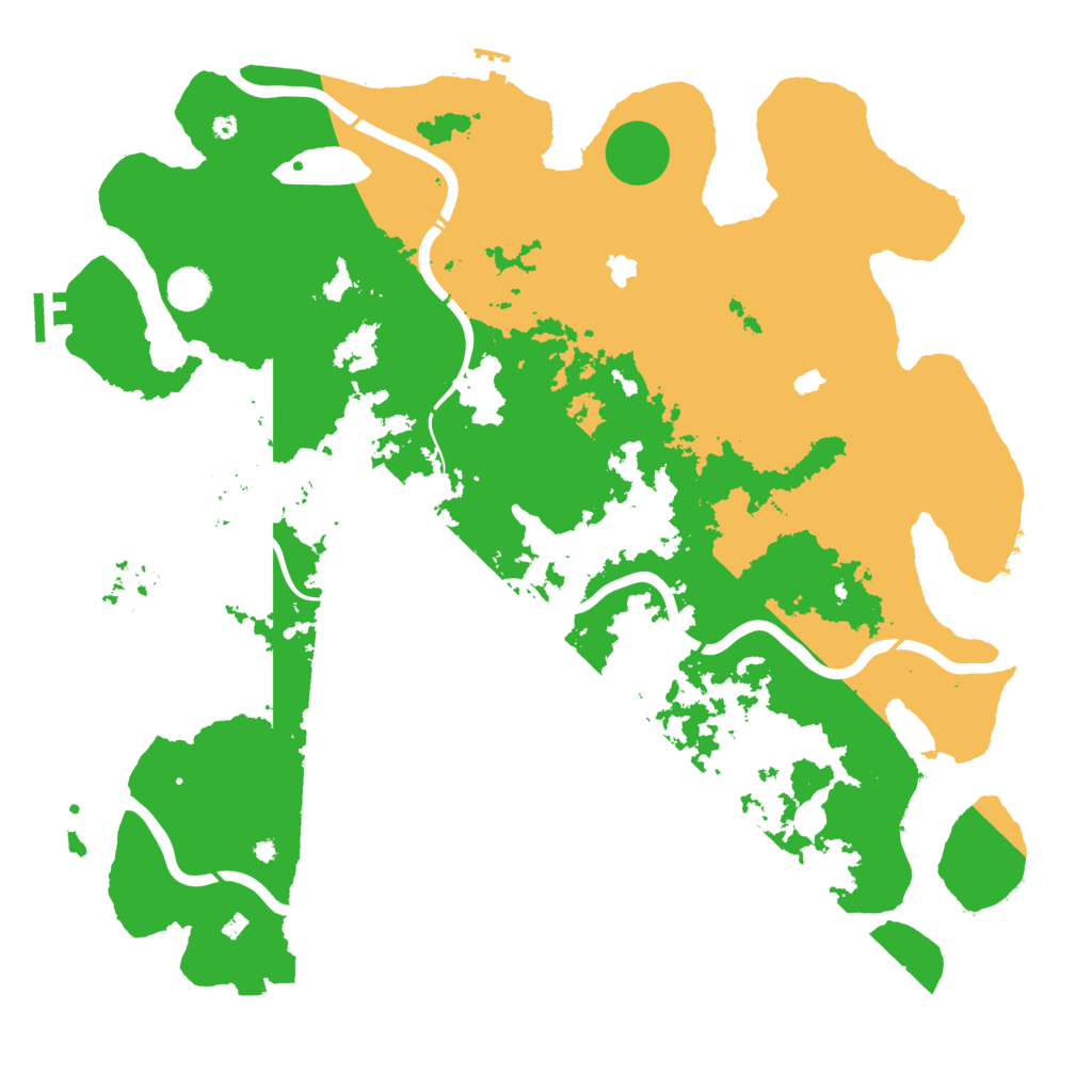 Biome Rust Map: Procedural Map, Size: 4500, Seed: 1365248751