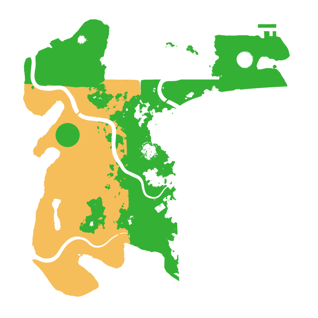 Biome Rust Map: Procedural Map, Size: 3500, Seed: 654961