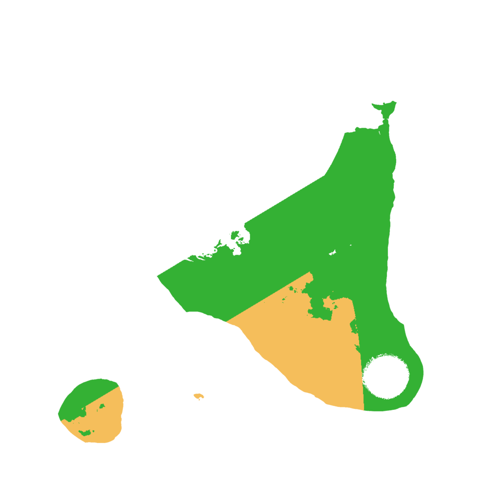 Biome Rust Map: Barren, Size: 2000, Seed: 1413742303