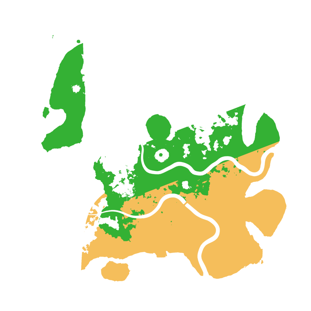 Biome Rust Map: Procedural Map, Size: 3500, Seed: 834729455