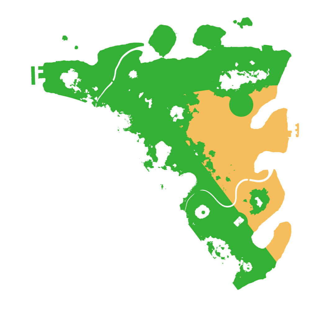 Biome Rust Map: Procedural Map, Size: 3500, Seed: 319516171