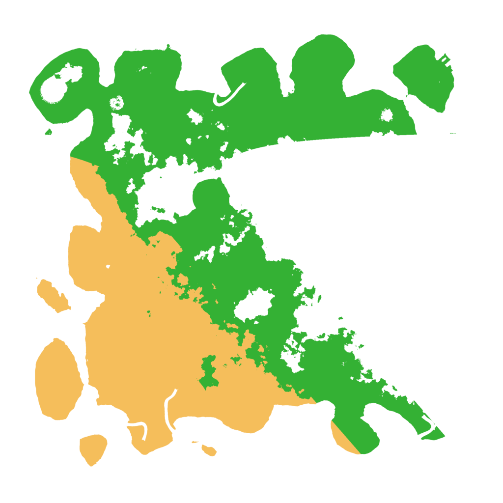 Biome Rust Map: Procedural Map, Size: 3700, Seed: 992253265