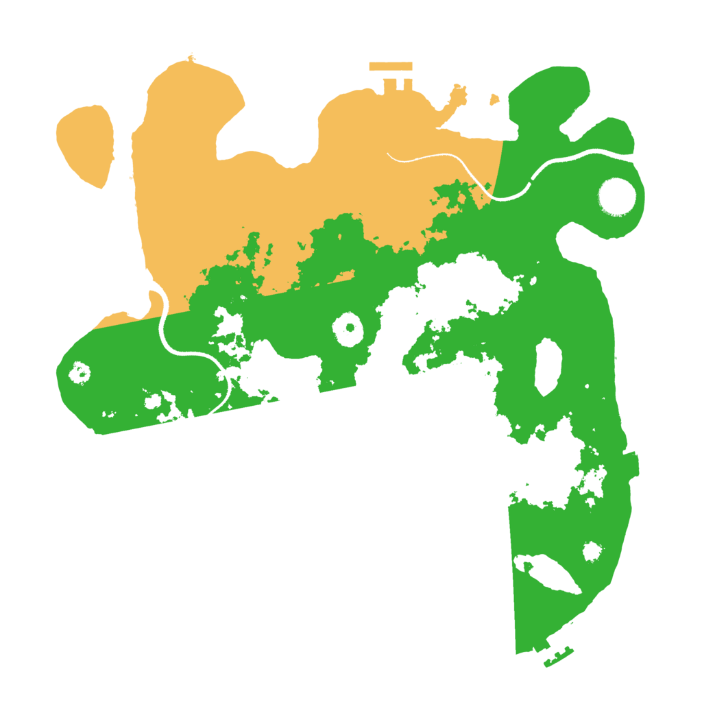 Biome Rust Map: Procedural Map, Size: 3300, Seed: 3700