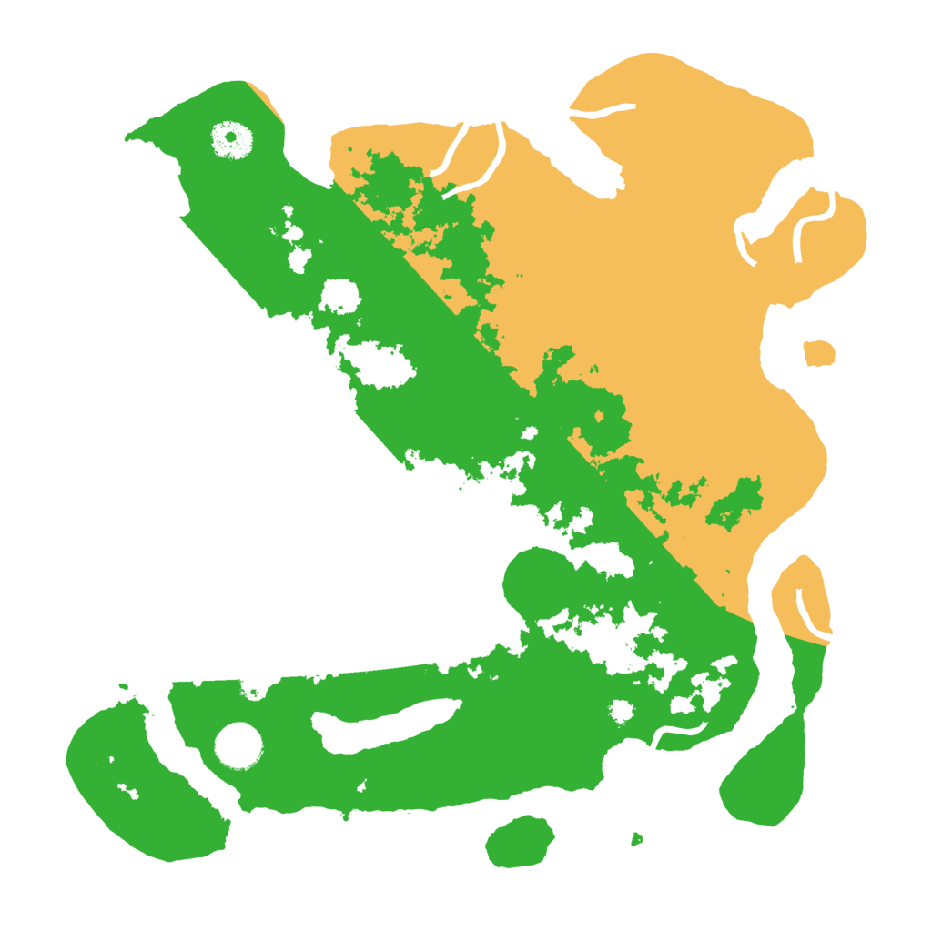 Biome Rust Map: Procedural Map, Size: 3500, Seed: 25224