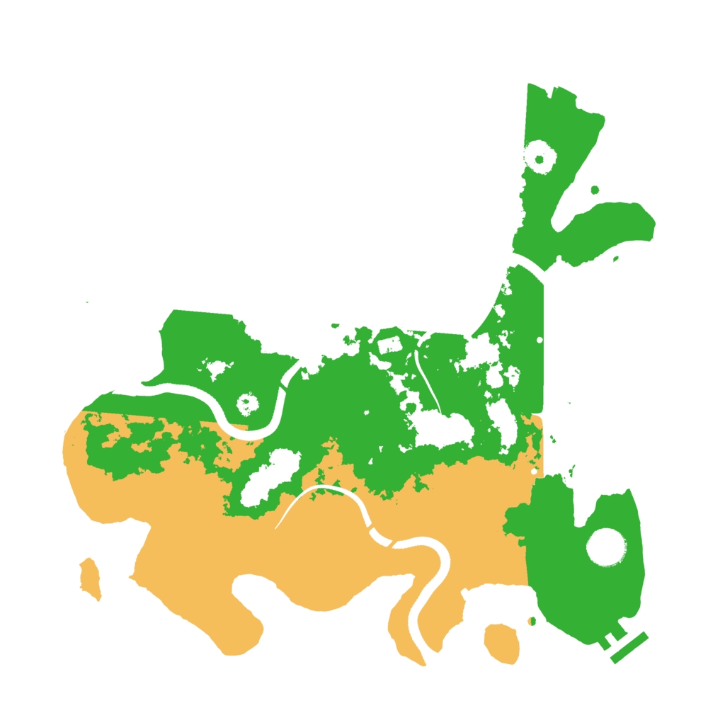 Biome Rust Map: Procedural Map, Size: 3400, Seed: 1234