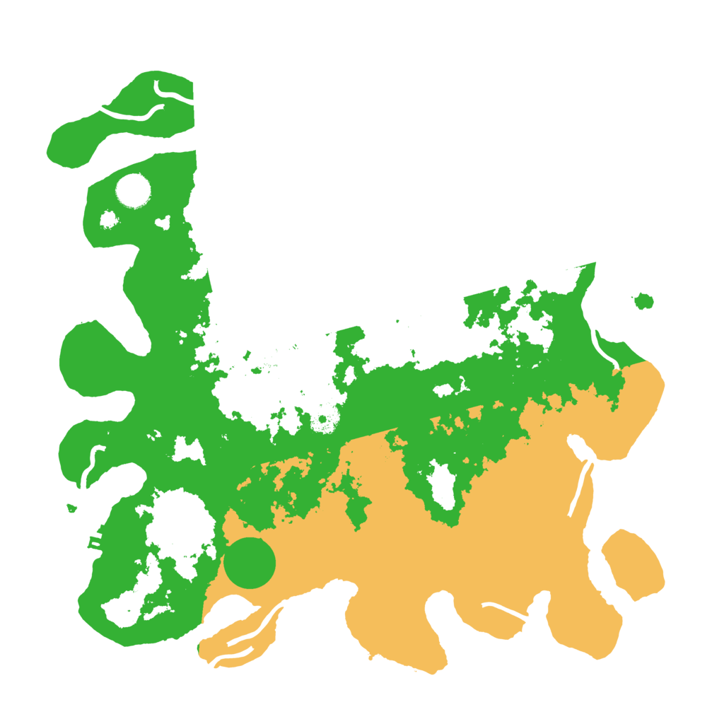 Biome Rust Map: Procedural Map, Size: 3700, Seed: 528312478