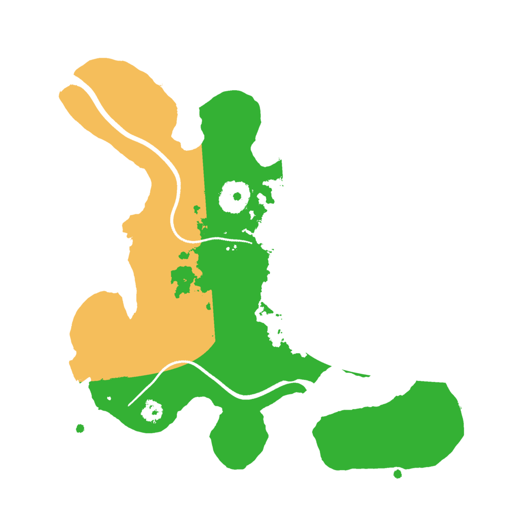 Biome Rust Map: Procedural Map, Size: 2500, Seed: 3784