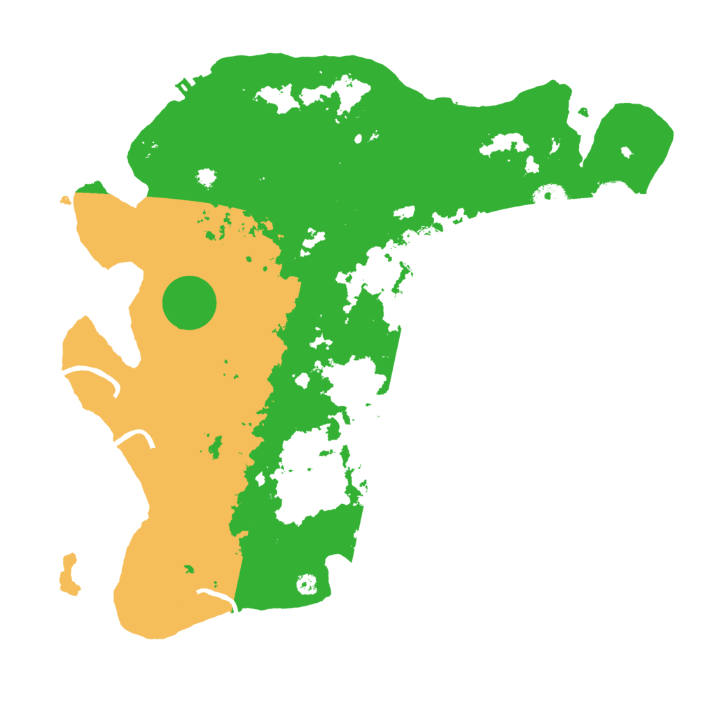 Biome Rust Map: Procedural Map, Size: 3500, Seed: 150370482
