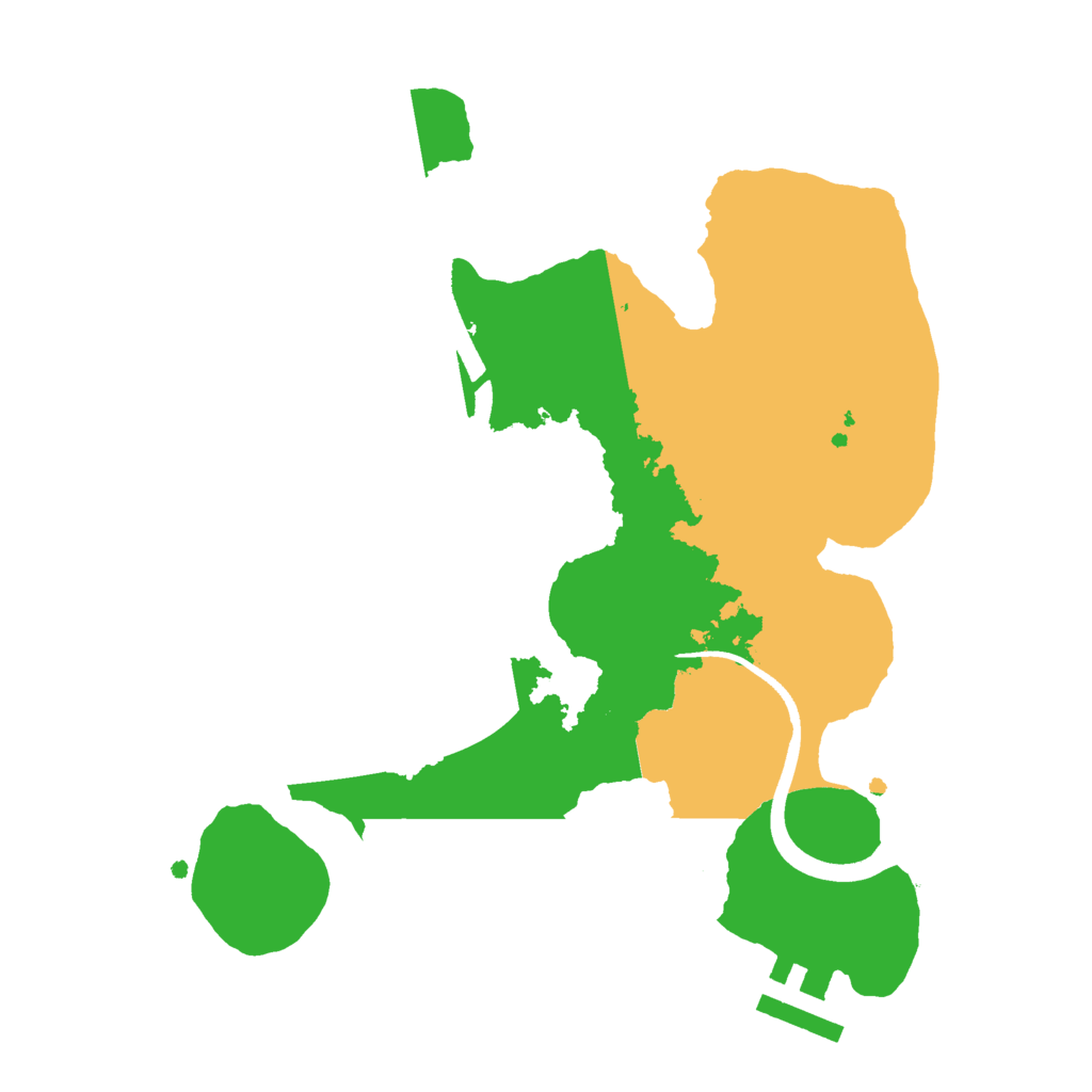 Biome Rust Map: Procedural Map, Size: 2500, Seed: 588