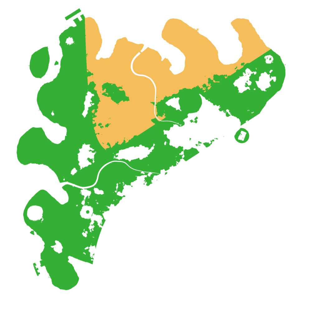 Biome Rust Map: Procedural Map, Size: 3700, Seed: 2078659681