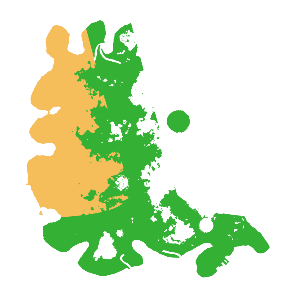 Biome Rust Map: Procedural Map, Size: 3700, Seed: 492090267