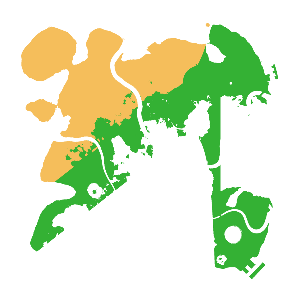 Biome Rust Map: Procedural Map, Size: 3000, Seed: 1129925199