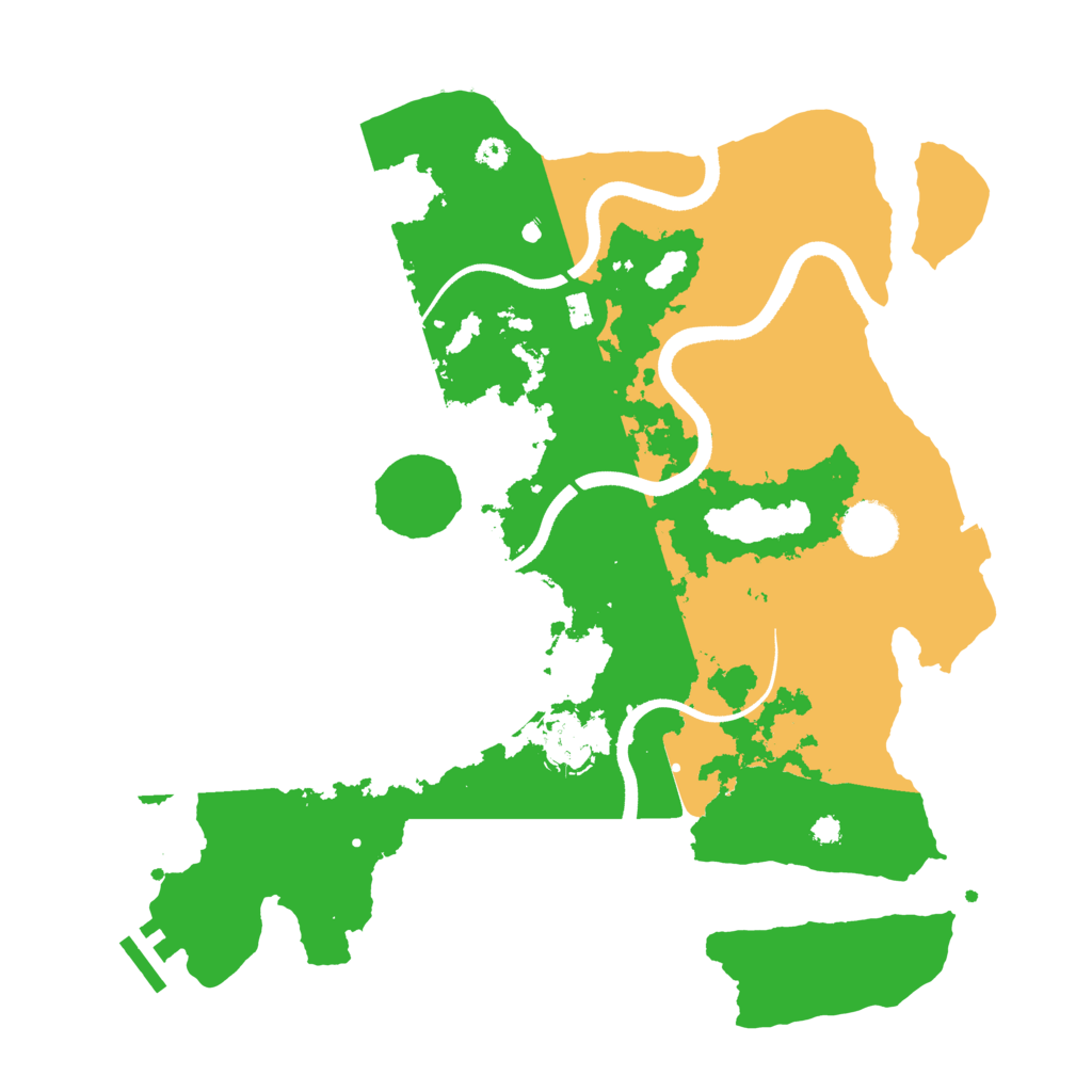 Biome Rust Map: Procedural Map, Size: 3500, Seed: 1623176
