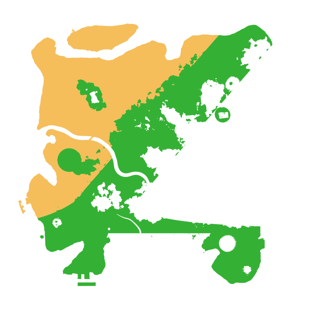 Biome Rust Map: Procedural Map, Size: 3500, Seed: 634656539
