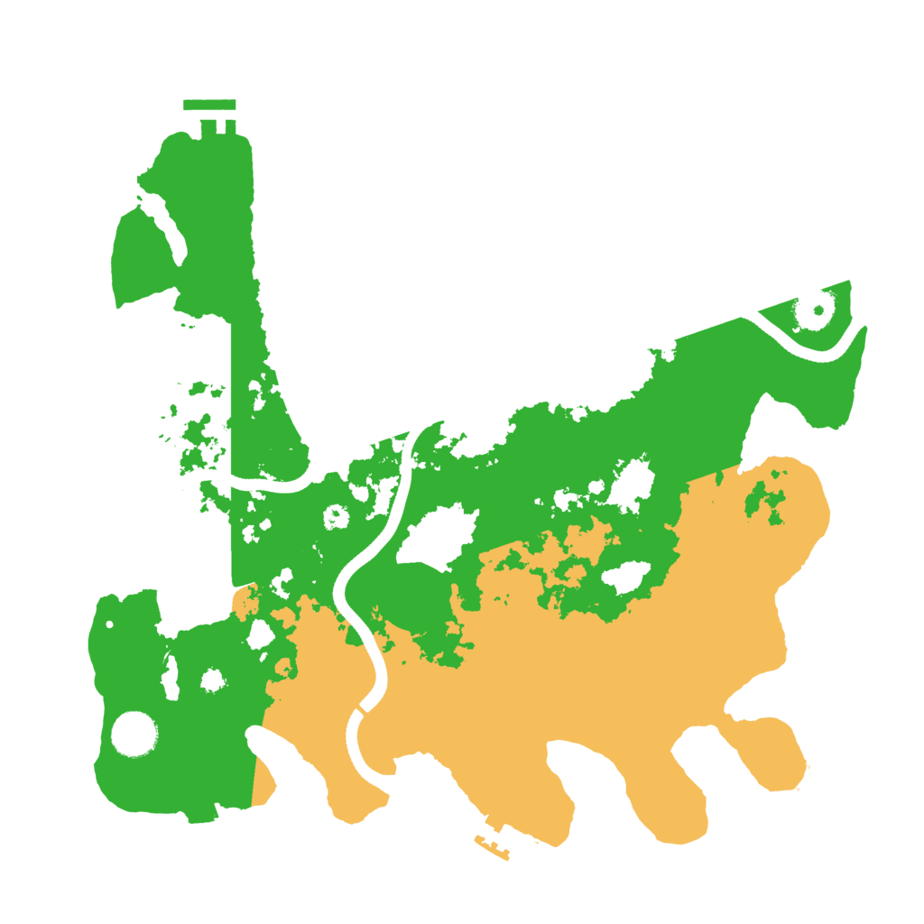 Biome Rust Map: Procedural Map, Size: 3555, Seed: 3555