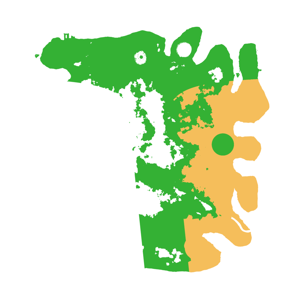 Biome Rust Map: Procedural Map, Size: 3500, Seed: 518784883