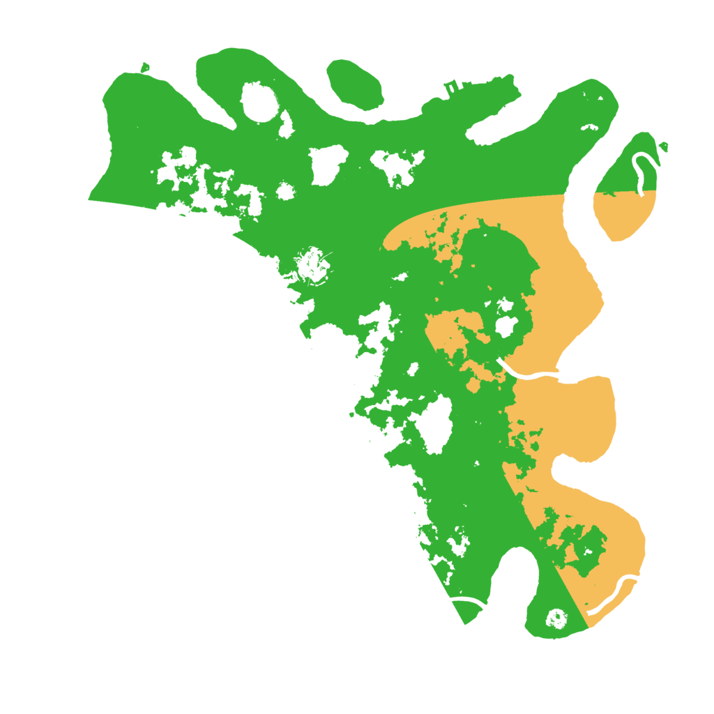 Biome Rust Map: Procedural Map, Size: 3600, Seed: 54687