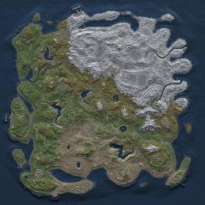 Thumbnail Rust Map: Procedural Map, Size: 5000, Seed: 984562621, 16 Monuments