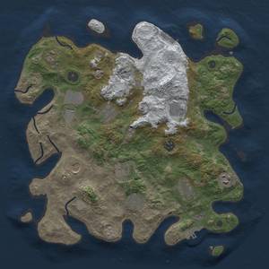 Thumbnail Rust Map: Procedural Map, Size: 3700, Seed: 457289863, 20 Monuments