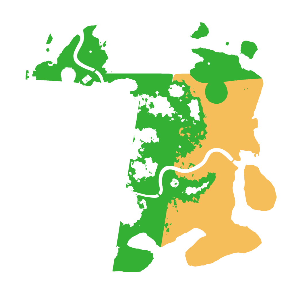 Biome Rust Map: Procedural Map, Size: 3500, Seed: 30760
