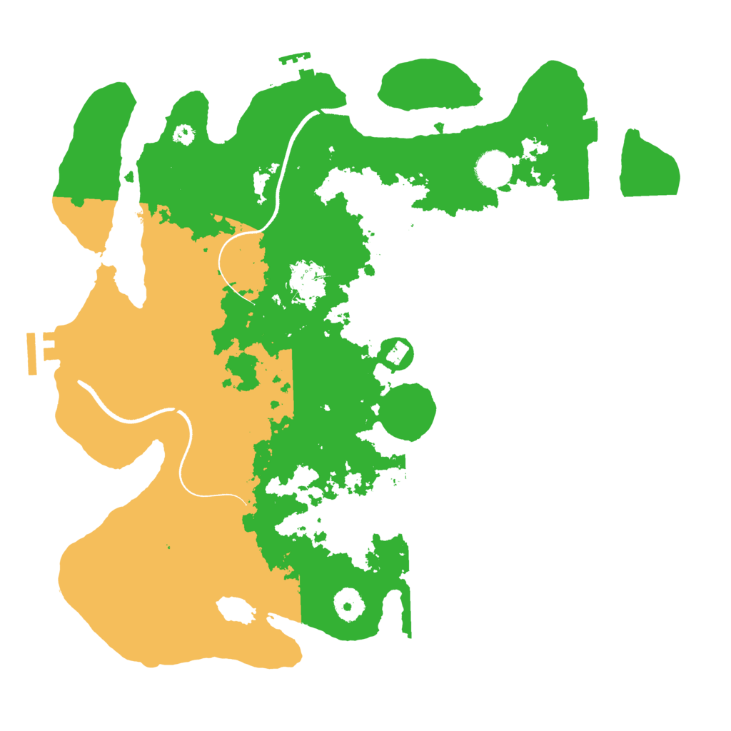 Biome Rust Map: Procedural Map, Size: 3500, Seed: 2140386593
