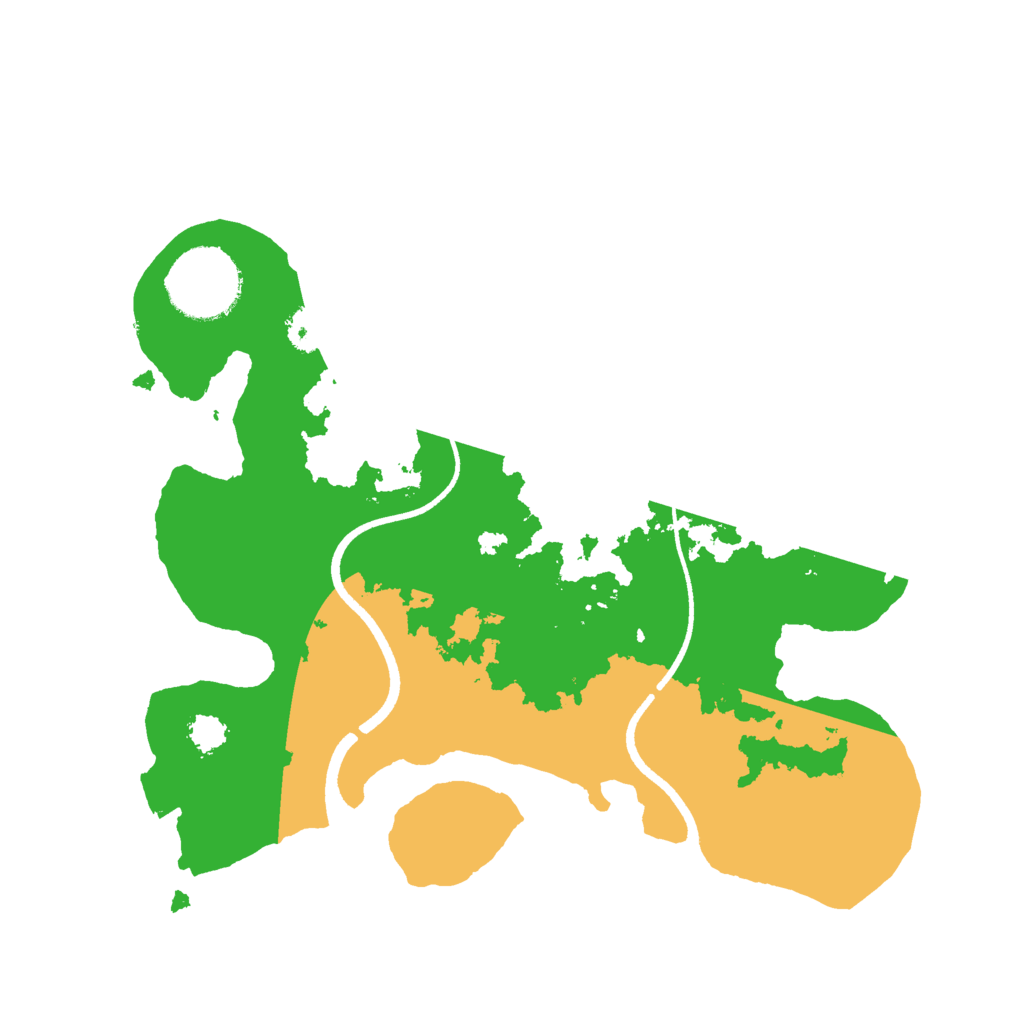 Biome Rust Map: Procedural Map, Size: 2500, Seed: 13825