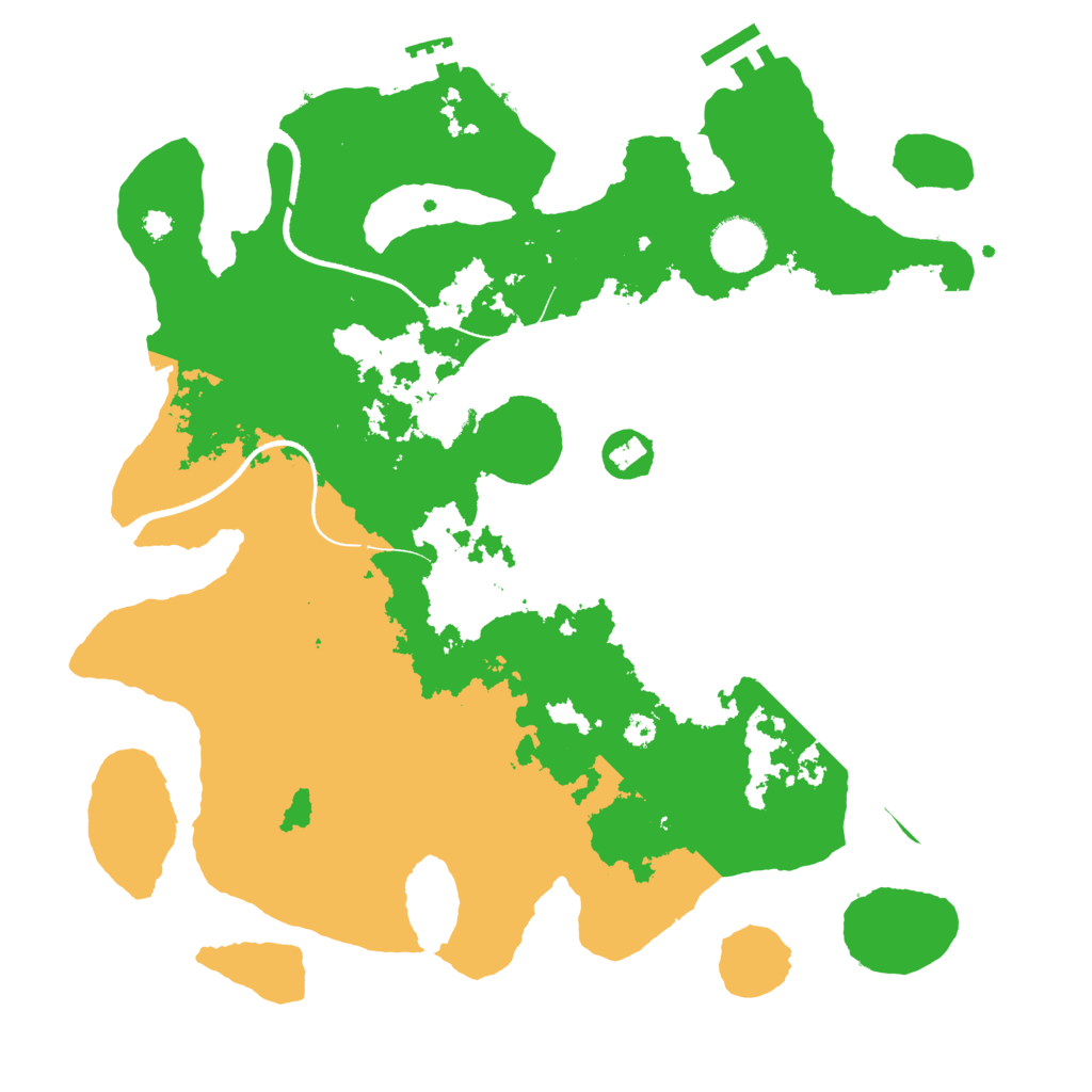 Biome Rust Map: Procedural Map, Size: 3500, Seed: 16471