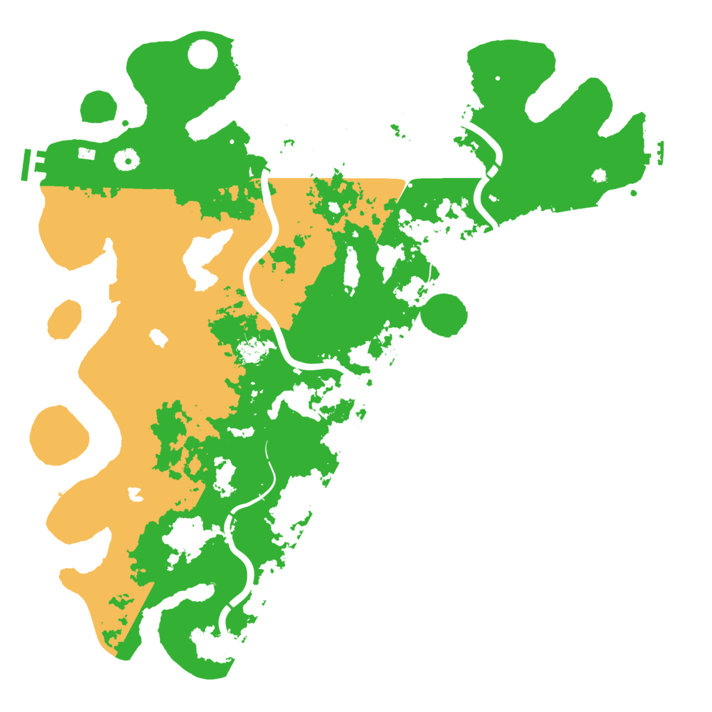 Biome Rust Map: Procedural Map, Size: 4500, Seed: 69992218