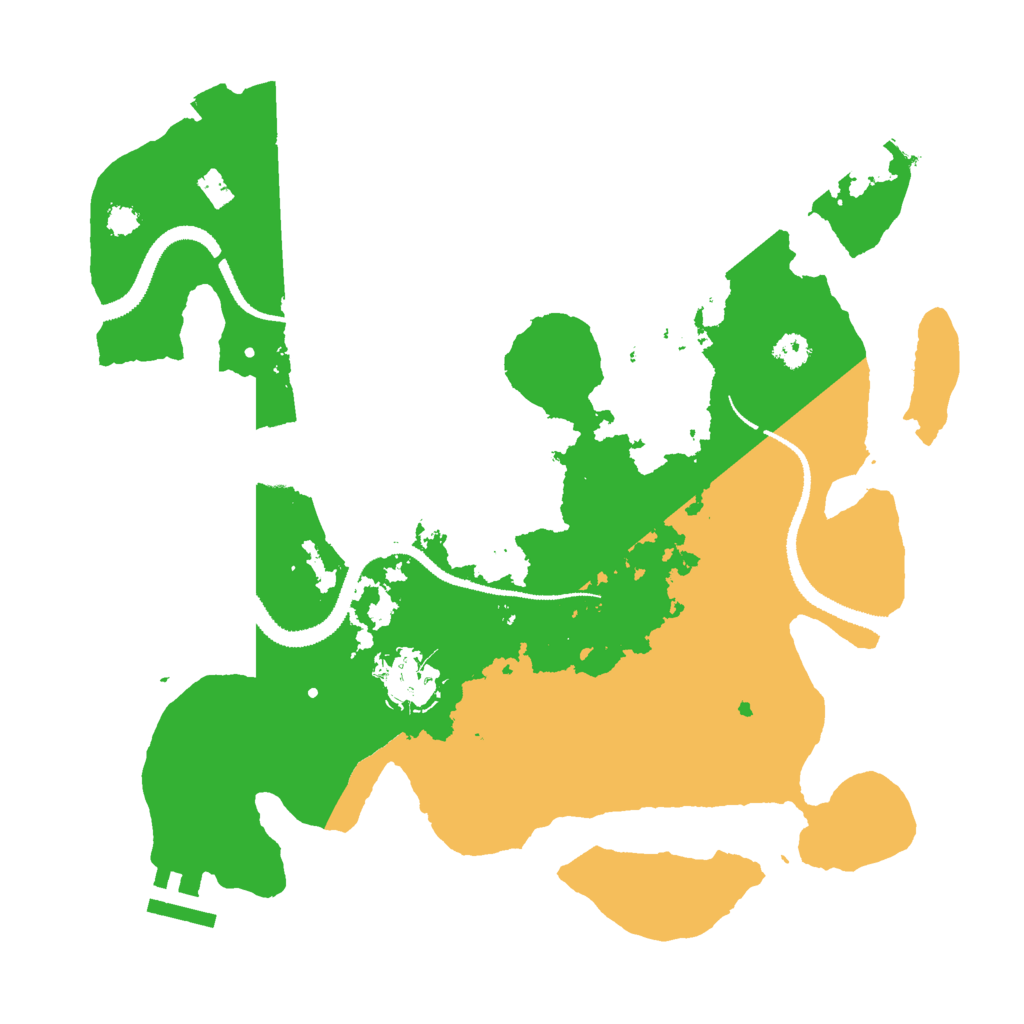 Biome Rust Map: Procedural Map, Size: 3000, Seed: 979409605